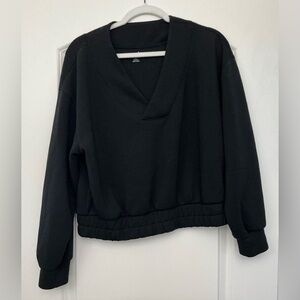 Old Navy Active Black V-Neck Sweatshirt